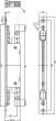 Kantriegel 9220 Stulp 285x22mm verz. DENI Produktbild img2 S