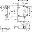 7407.40002 Riegelschloss PZ, 40mm vernickelt JuNie Produktbild img2 S