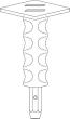 Fixpin Setzeisen schwarz, 20 x 170 DQ Produktbild