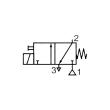 RIEGLER 3/2-Wege-Magnetventil, Banjo, NC, 230/50 V, G 1/8 AG, PN 10 bar Produktbild img3 S