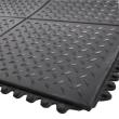 Arbeitsplatzsteckmatte SBR/NR, schwarz, Diamantprofil 13mm, 900x900mm Produktbild img1 S