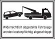 SAFETYMARKING Parkverbotschild 400x250mm Aluminium Widerrechtlich … abgeschleppt Produktbild img1 S