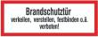 SAFETYMARKING Hinweisschild Brandschutztür verkeilen Folie 297x105mm Produktbild img1 S