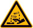Warnschild, Warnung vor ätzenden Stoffen Produktbild img1 S