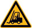 Warnschild, Warnung vor Flurförderzeugen Produktbild img1 S