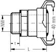 GEKA plus-Gewindestück 2000, MS, AG G3/4,SB Produktbild img2 S