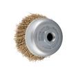 PFERD TOOLS Topfbürste ungezopft TBU Ø 60 mm M14 vermessingter Stahl-Litzen-Draht-Ø 0,25 mm Winkelschleifer Produktbild img1 S