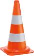 Verkehrsleitkegel, orange/weiß Produktbild img2 S