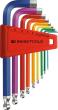 PB SWISS TOOLS Winkelsch-raubendrehersatz farbig Kugelkopf 6-kant 1,5-10mm9-teilig im Halter Produktbild