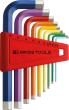 PB SWISS TOOLS Winkelschraubendrehersatzfarbig 6-kant 1,5-10mm 9-teilig im Halter Produktbild