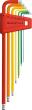 PB SWISS TOOLS Winkelsch-raubendrehersatz farbig Kugelkopf 6-kant 1,5-6mm 7-teilig im Halter Produktbild