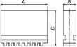 Ungestufter Blockbacken-Satz, BL, 4-teilig Produktbild img2 S