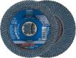 PFERD TOOLS POLIFAN CURVE Fächerscheibe PFR 125 mm X-LOCK Breite L Z40 SGP STEELOX für Stahl/Edelstahl Produktbild img1 S