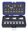 FORUM Schraubendrehereinsatz- Garnitur 1/2" 6-kant 4- 19mm 10-teilig Produktbild img1 S
