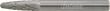 HM-Frässtift RBF, Rundbogenform, Zahnung C Produktbild img1 S
