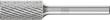 PFERD TOOLS Hartmetall Frässtift Zylinder ZYAS stirnverzahnt Ø 12x25mm Schaft-Ø 6mm Z3P universal mittel kreuzverzahnt Produktbild