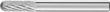 PFERD TOOLS Hartmetall Frässtift Walzenrund WRC Ø 06x16 mm Schaft-Ø 6 mm Z3P universal mittel kreuzverzahnt Produktbild