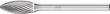 PFERD TOOLS HM-Kleinfrässtift B, Flammenform, Zahnung 5 Produktbild img2 S