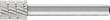 PFERD TOOLS HSS-Frässtift A-ST, Zylinderform, Zahnung 3, mit Stirnverzahnung Produktbild img5 S