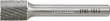 FORUM HM-Frässtift, 6-mm-Schaft, Zylinderform ZYA-S, mit Stirnverzahnung, Zahnung C Produktbild img4 S