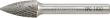 FORUM HM-Frässtift, 6-mm-Schaft, Geschossform SPG (Spitzbogen), Zahnung C Produktbild img2 S