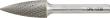 FORUM HM-Frässtift, 6-mm-Schaft, Geschossform SPG (Spitzbogen), Zahnung C Produktbild img4 S