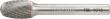 FORUM HM-Frässtift DIN 8032, mit 6-mm-Schaft, Tropfenform TRE, Zahnung C Produktbild img3 S