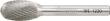 FORUM HM-Frässtift DIN 8032, mit 6-mm-Schaft, Tropfenform TRE, Zahnung C Produktbild img4 S