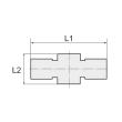 T-Ringstück, für Hohlschraube G 1/4, Schlauch-Ø 6 mm, MS vern. Produktbild img2 S