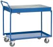Tischwagen m. Wannen 2722LF 1000x600mm, 300kg ob.Wanne m.Gitterrost RAL5007 fetra Produktbild img1 S