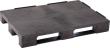 ALPHA Kunststoff-Palette geschlossen schwarz 1200x800x150mm Produktbild img1 S