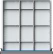 ANKE Schubladeneinteilungssatz 1/3 Teilung für Fachhöhe 180-360mm für Schublade L500xB540mm Produktbild