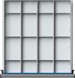 Schubladeneinteilungssatzfür FH 180-360mm 1/4 Teilung f.Schublade B500xT540 mm Produktbild