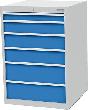 Schubladenschrank 705 6 Sbl. VA Produktbild