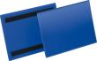Etikettentasche B210xH148 mm A5 quer blau, magnetisch VE 50 Stück Produktbild img1 S