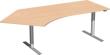 Schreibtisch Typ Flex, links, HxBxT: 650–1250x2166x800/1130 mm Produktbild img1 S