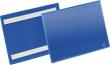 Etikettentasche B210xH148 mm A5 quer blau, selbstklebend VE 50 Stück Produktbild img1 S