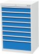 Schubladenschrank T500 680 mm, 8 Sbl. VA Produktbild img1 S