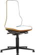 Bimos Arbeitsstuhl Neon orange,ohne Polster Sitzhöhe 450-620 mm mit Gleiter Produktbild