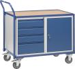 FETRA Tischwagen 2635 Tragkraft 300kg mit 4 Schubladen und Flügeltür H1000xø600mm Produktbild img1 S