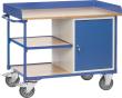 FETRA Werkstattwagen 52229L mit 3 Ebenen und Flügeltür H1120xø650mm Produktbild img1 S