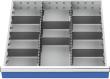 Metalleinteilung für Schubladen-Innenmaß 600 x 600 mm Produktbild