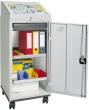 Schreibpultschrank B500xT500xH1310 mm RAL7035 1 Schublade, 2 Wannen Produktbild img2 S
