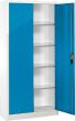 Büro-Flügeltürenschrank (RAL 7035/5012) mit 4 verstellbaren Einlegeböden Produktbild img1 S