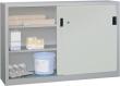 Schiebetürenschrank, B 1500 mm, Vollblechtüren/Mitteltrennwand, Böden verzinkt Produktbild img1 S