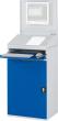 Computer-Schrank B650xT520xH1770 mm RAL 7035/5010 stationär Gehäuse offen Produktbild img2 S