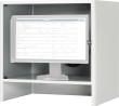 RAU. Monitorgehäuse abschließbar 720x550x710mm RAL7035/5010 Produktbild img2 S