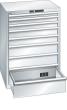 Schubladenschrank 36x36E 717x725x1000 8 Schub., 75kg Typ D2x230V KEYLock Lichtgrau RAL7035 Produktbild img1 S