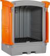 CEMO PE-Gefahrstoffdepot 1100/1 Gehäuse/Türen grau/orange Produktbild img2 S