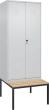 Garderobenschrank B800xT815xH2120 Korpus RAL 7035 LichtgrauTüren RAL 7035 Lichtgrau Produktbild